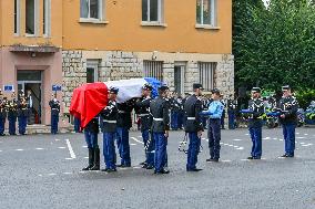 Tribute Ceremony For French Gendarme Killed During A Road Check - Nice