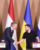 Volodymyr Zelensky Welcomes Dick Schoof - Ukraine