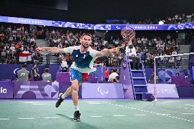 Paris 2024 Paralympics - Badminton - Lucas Mazur Wins Gold