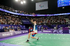 Paris 2024 Paralympics - Badminton - Lucas Mazur Wins Gold