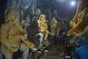 Idol Making Of Lord Ganesha