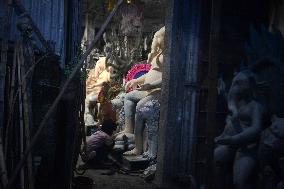 Idol Making Of Lord Ganesha