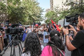 Protest Over Announcement By High Authority For Elections To Exclude Presidential Candidates In Tunis