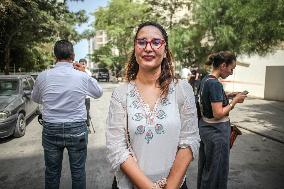 Protest Over Announcement By High Authority For Elections To Exclude Presidential Candidates In Tunis