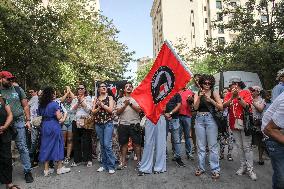 Protest Over Announcement By High Authority For Elections To Exclude Presidential Candidates In Tunis