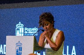 Journalist Sonsoles Ónega Received The Title Of Adoptive Daughter Of The Town From The Mayor Of Pozuelo De Alarcón, Paloma Tejer