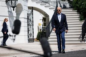 Biden Leaves The White House - Washington