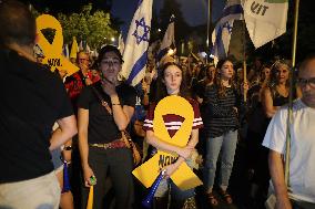 Tens Of Thousands Rally For Hostage Deal Across Israel