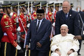 Pope Francis Touches Down In Jakarta - Indonesia