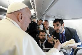 Pope Francis Touches Down In Jakarta - Indonesia