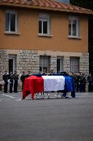 Tribute Ceremony For Gendarme Killed During A Road Check - Nice