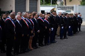 Tribute Ceremony For Gendarme Killed During A Road Check - Nice