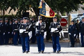 Tribute Ceremony For Gendarme Killed During A Road Check - Nice