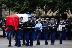 Tribute Ceremony For Gendarme Killed During A Road Check - Nice