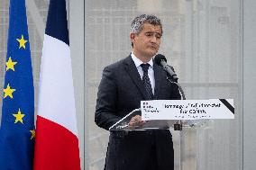 Tribute Ceremony For Gendarme Killed During A Road Check - Nice