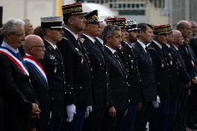 Tribute Ceremony For Gendarme Killed During A Road Check - Nice