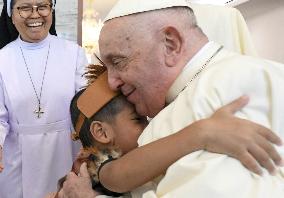Pope Francis Meets Migrants - Jakarta