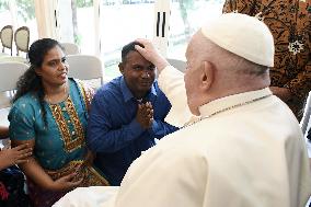 Pope Francis Meets Migrants - Jakarta