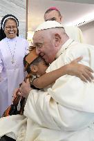 Pope Francis Meets Migrants - Jakarta