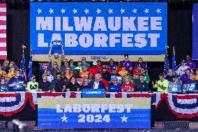 Vice Presidential Candidate Tim Walz Delivers Remarks At Laborfest In Milwaukee