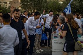 Protestors Block Roads - Jerusalem