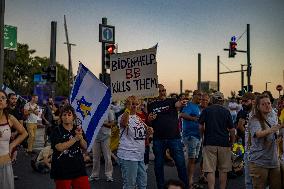 Protestors Block Roads - Jerusalem