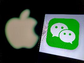 Illustration Apple And Wechat