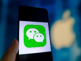 Illustration Apple And Wechat