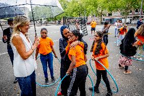 Queen Maxima Visit To The Team Toekomst Foundation - Rotterdam