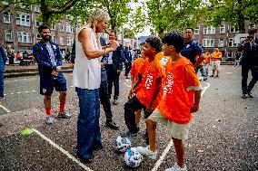 Queen Maxima Visit To The Team Toekomst Foundation - Rotterdam