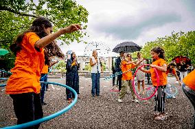 Queen Maxima Visit To The Team Toekomst Foundation - Rotterdam