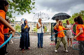 Queen Maxima Visit To The Team Toekomst Foundation - Rotterdam