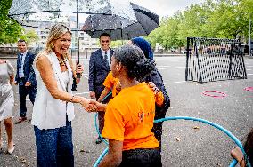 Queen Maxima Visit To The Team Toekomst Foundation - Rotterdam