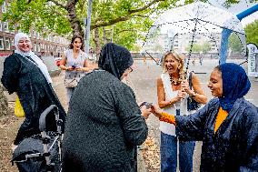 Queen Maxima Visit To The Team Toekomst Foundation - Rotterdam