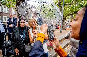 Queen Maxima Visit To The Team Toekomst Foundation - Rotterdam