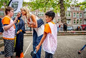 Queen Maxima Visit To The Team Toekomst Foundation - Rotterdam