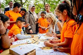 Queen Maxima Visit To The Team Toekomst Foundation - Rotterdam