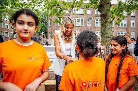 Queen Maxima Visit To The Team Toekomst Foundation - Rotterdam