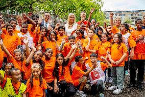 Queen Maxima Visit To The Team Toekomst Foundation - Rotterdam