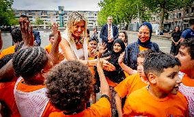 Queen Maxima Visit To The Team Toekomst Foundation - Rotterdam