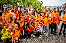 Queen Maxima Visit To The Team Toekomst Foundation - Rotterdam