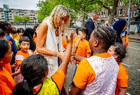 Queen Maxima Visit To The Team Toekomst Foundation - Rotterdam