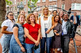 Queen Maxima Visit To The Team Toekomst Foundation - Rotterdam