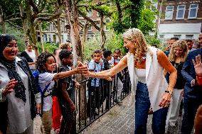 Queen Maxima Visit To The Team Toekomst Foundation - Rotterdam