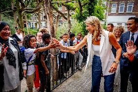 Queen Maxima Visit To The Team Toekomst Foundation - Rotterdam