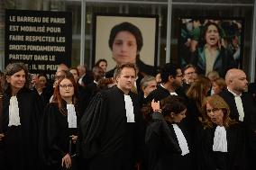 Lawyers Pay Tribute To Henri Leclerc - Paris