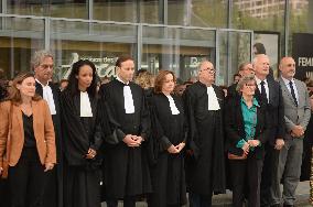 Lawyers Pay Tribute To Henri Leclerc - Paris