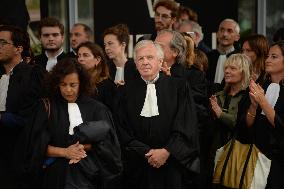 Lawyers Pay Tribute To Henri Leclerc - Paris