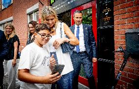 Queen Maxima Visits Team Toekomst Foundation - Rotterdam