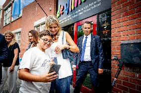 Queen Maxima Visits Team Toekomst Foundation - Rotterdam